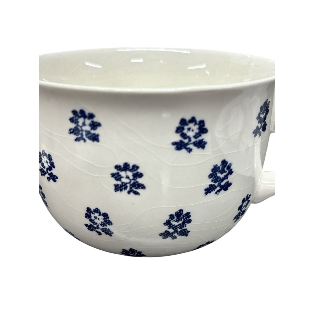 VTG Ralph Lauren Nellie Denimware Blue Floral Cup and Saucer Set of 2 England - Picture 9 of 15